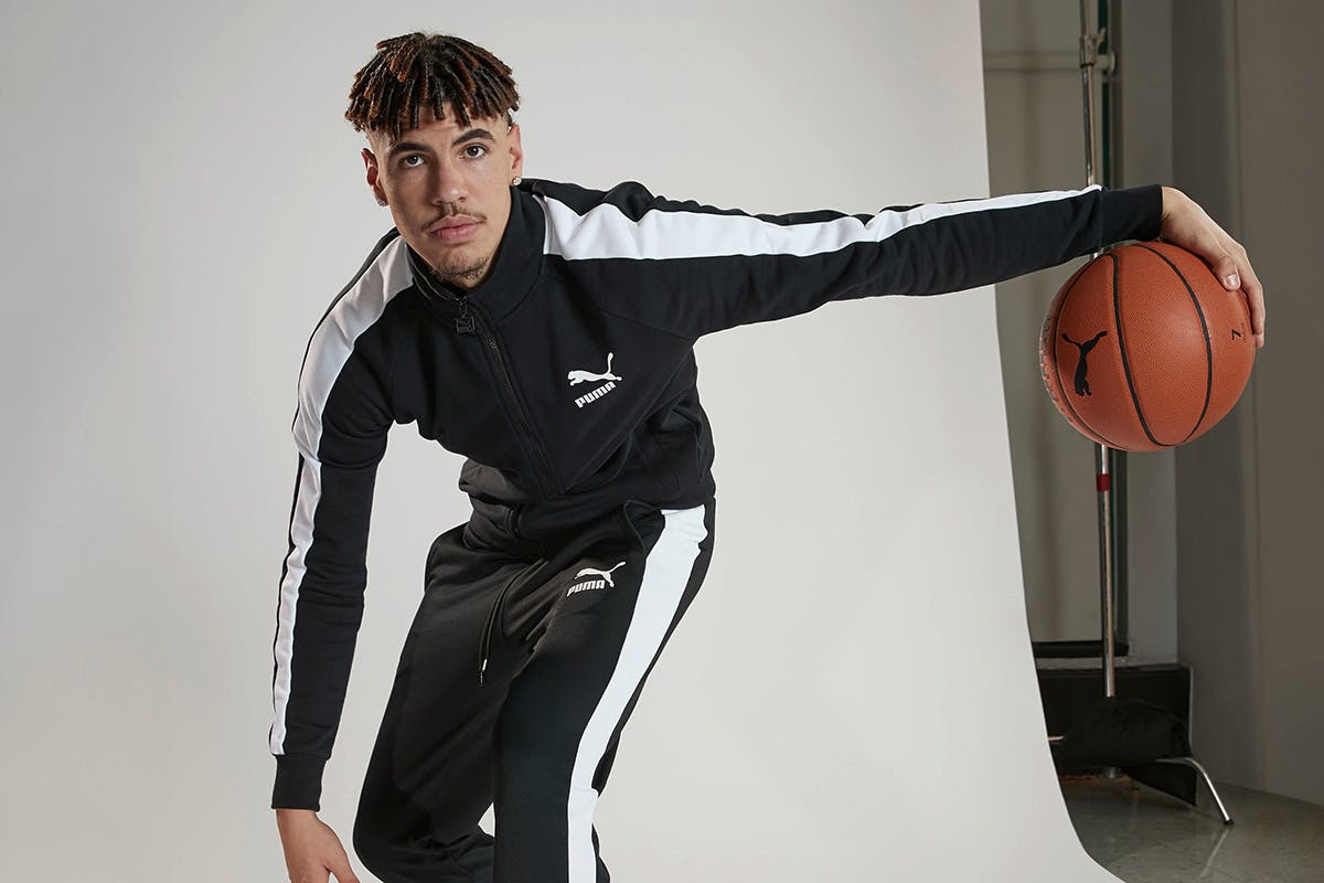 basketball player with puma deal